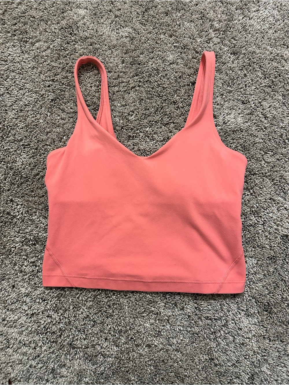 lululemon athletica Coral V-Neck Brami Crop Top